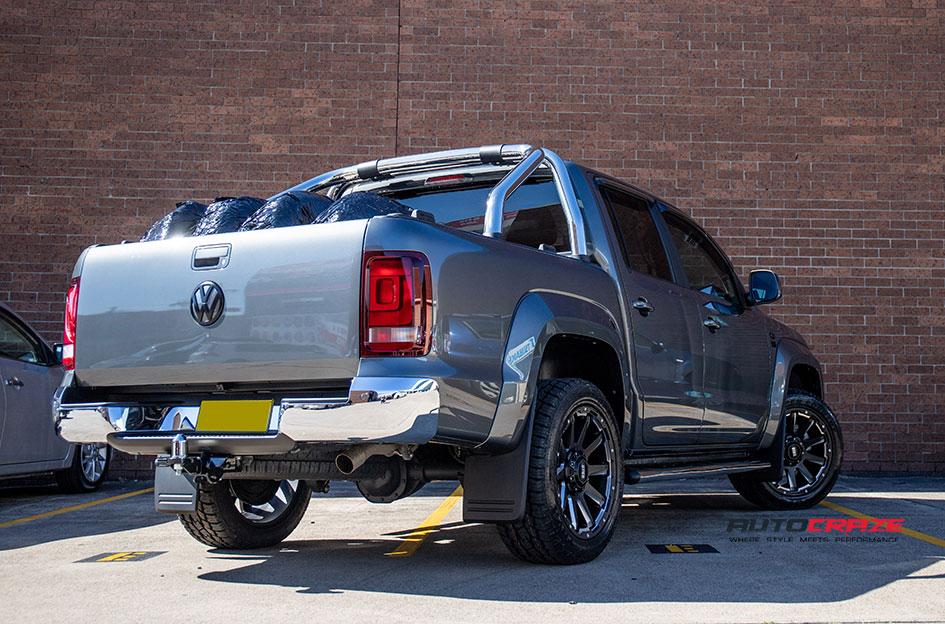 VOLKSWAGEN AMAROK GD05 MATTE BLACK MILLED ACCENTS